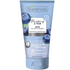   BIELENDA - BLUEBERRY C-TOX: Hidratáló és bőrszínjavító hatású áfonyás arclemosó mousse 135 g