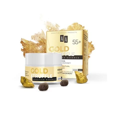 AA GOLD & TRUFFLE - Prestige Essence - Ultrafiatalító hatású krém-esszencia 55+, 50 ml