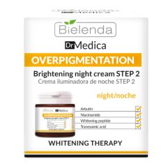   Bielenda Dr. Medica Overpigmentation Bőrszínvilágosító hatású éjszakai arckrém - 2 Lépés 50 ml