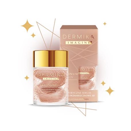 DERMIKA - IMAGINE PLATINUM SKIN - Ránctalanító hatású 3D szérum platinával és peptidekkel, 60 g