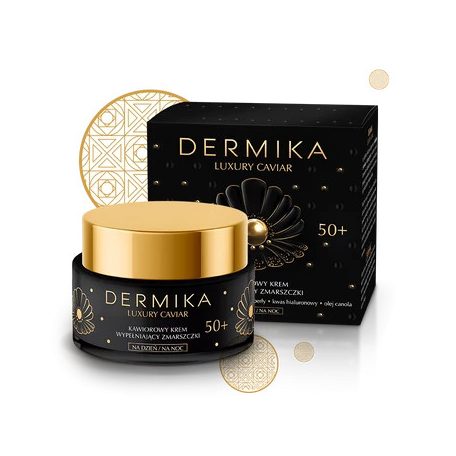 DERMIKA: LUXURY CAVIAR: 50+ Ráncfeltöltő hatású arckrém kaviárral 50 ml