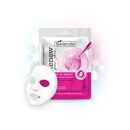BIELENDA - RENEW YOUR SKIN - Intenzív regeneráló és stimuláló hatású fátyolmaszk, 1 db