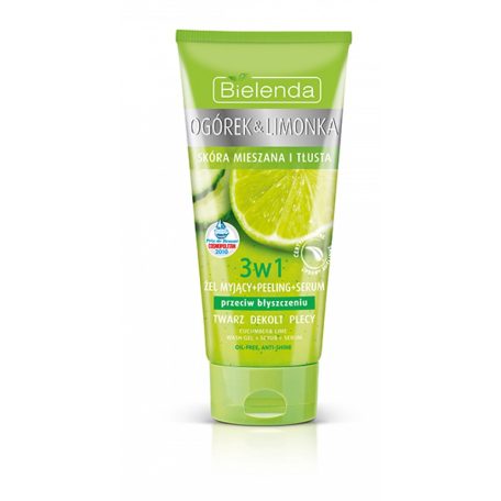 Bielenda uborka lime arclemosó gél + peeling + szérum 150ml