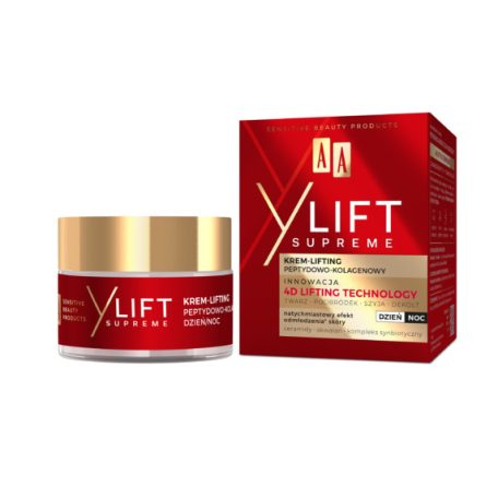 AA Y LIFT SUPREME Lifting hatású nappali-éjszakai arckrém peptidekkel és kollagénnel 50 ml