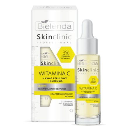 Bielenda Skin Clinic Professional Vitamin C Bőrszínvilágosító és tápláló hatású szérum 30 ml