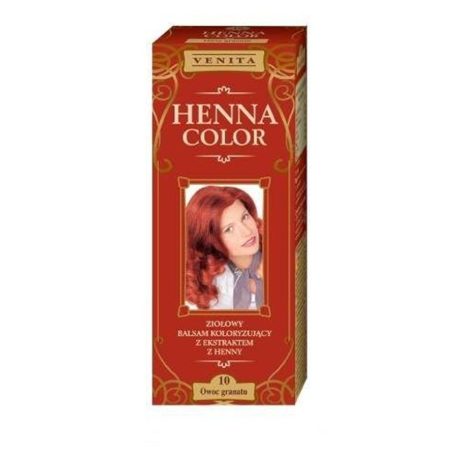Henna Color hajfesték 10 gránát vörös 75ml