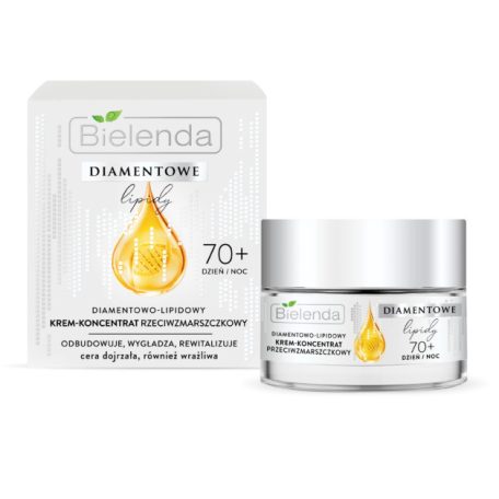 BIELENDA - Diamond Lipids: 70+ Ránctalanító hatású krém-koncentrátum kamélia olajjal 50 ml