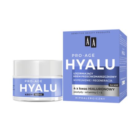 AA HYALU PRO AGE - Feszesítő és ránctalanító hatású éjszakai arckrém 50 ml