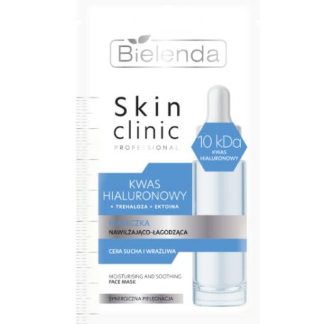 Bielenda Skin Clinic Professional Hyaluronic Acid Hidratáló és nyugtató hatású pakolás 8 g