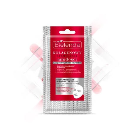 BIELENDA - COLLAGEN YOUTH STIMULATOR - Endolifting - revitalizáló ránctalanító fátyolmaszk, 1 db