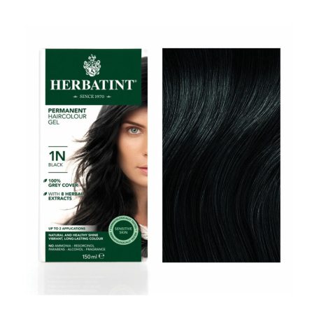 Herbatint természetes tartós hajfesték 1N fekete 150ml