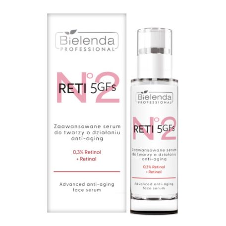 BIELENDA PROFESSIONAL - RETI 5GFs HOME CARE: Bőrfiatalító hatású retinol + retinal szérum 30 ml