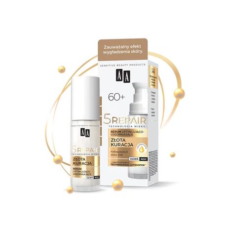 AA 5 REPAIR - GOLDEN TREATMENT - Lifting és feszesítő hatású szérum 60+, 30 ml