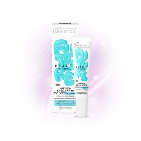 BIELENDA - FUTURE BEAUTY AI INSPIRED - Hibrid hidratáló és fényvédő szemkörnyékápoló krém SPF 50, 15 ml