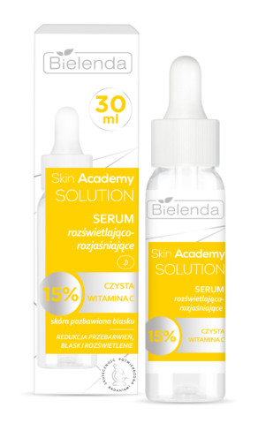 Bielenda Skin Academy Solution Bőrszínjavító és bőrszínvilágosító hatású szérum 30 ml