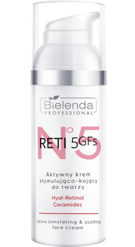 BIELENDA PROFESSIONAL - RETI 5GFs HOME CARE: Aktív stimuláló és nyugtató hatású arckrém 50 ml